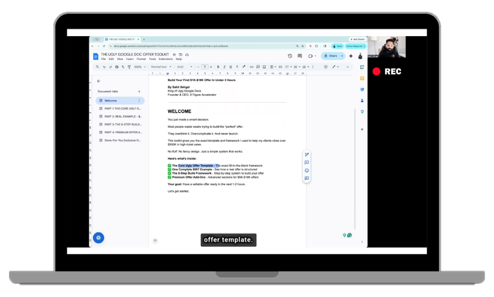 Core Template walkthrough