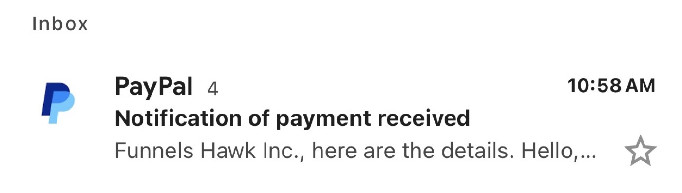Stripe payment proof